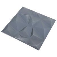 paneles de pared 48 uds 50 x 50 cm gris diamante espuma xps vidaxl