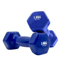 life basics  par de mancuernas hexagonales pesas de neopreno antideslizantes hierro macizo 1 kg a 6 kg diseno hexagonal anti-rodadura  agarre ergonomico  mancuernas para fitness musculacion y