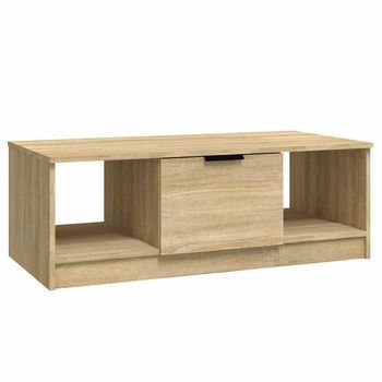 Mesa De Centro，mesa Auxiliar，mesa De Café Madera De Ingeniería Roble Sonoma 102x50x36 Cm