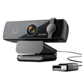 CW100 Webcam 1080P Full HD Windows Hello Reconocimiento Facial Cámara USB para Computadora Micrófono con Cancelación de