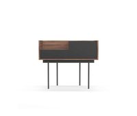 recibidor modelo 671 en madera y patas metalicas de 84x98x31cm