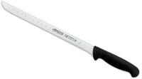 cuchillo jamonero de acero inoxidable nitrum de 280 mm mango negro