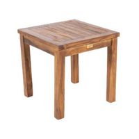 mesa auxiliar para jardin cuadrada madera de teca calidad grado a color madera 50x50x50 cm mesa para terraza de teka mesita plegable de balcon