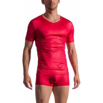 Olaf Benz Tops y Camisetas Camiseta de manga corta con cuello en V RED 1763 para hombre