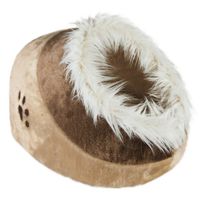 trixie minou cuddly cat den - beigebrown 41 x 35 x 26 cm l x w x h
