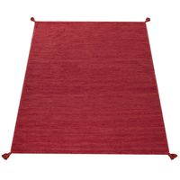 alfombra tejida a mano kilian rojo 160x220 cm