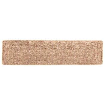 Pasillo De Alfombra Marsa Amarillo 80 X 450 Cm Poliéster Y Pvc