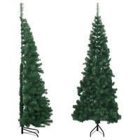 arbol de navidad artificial de esquina verde 240 cm pvc vidaxl