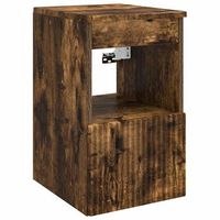 mueble de cuarto de bano roble ahumado 30 x 35 x 50 cm vidaxl