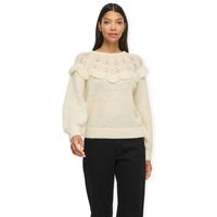 vila jersey moyano knit - birch para mujer