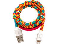 cable usb a lightning - isy iuc-4100-rg-l lightning 1 m usb-a 10 w multicolor