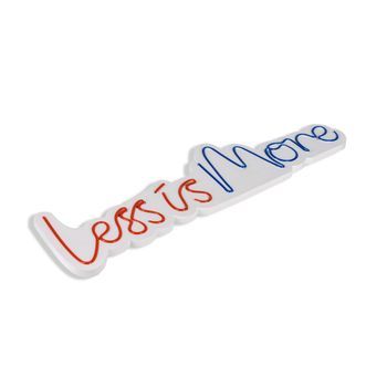 Iluminación Led Decorativa De Plástico Less Is More Rojo Azul 69x19x2 Cm