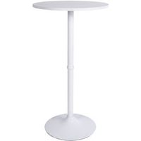 mesa alta redonda 60 cm de diametro madera blancoblanco o 60 cm clp