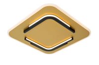 lampara de techo de metal con 1 led integrado oro mate  laton