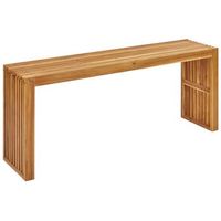 mesa de jardin rustica moderna interior exterior 150 x 35 cm madera de acacia clara bellano