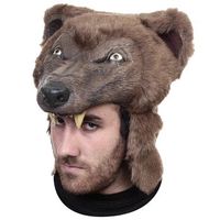 mascara de latex oso marron