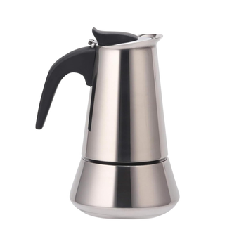 Cafetera Italiana Cuperinox Acero Inoxidable para Inducción ☕ | 2, 4, 6, 10 y 12 Tazas | Antigoteo, Mango Anticalor | Compatible con Gas, Vitro y Lavavajillas