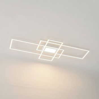 Lámpara de techo led de metal blanco