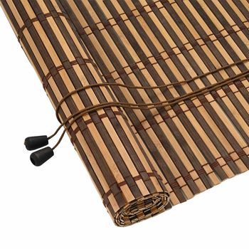 Persiana Enrollable 100x1,2x160 Cm Bambú - Marrón