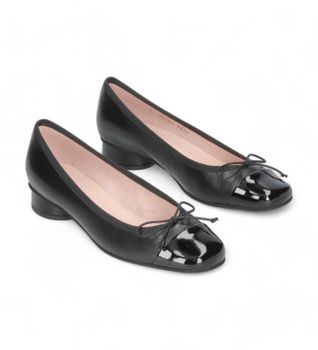 Pretty Ballerinas para mujer. 51692 Bailarinas Odette negro (37), Tela, Plano, 1 a 3cm, Ninguno, Casual