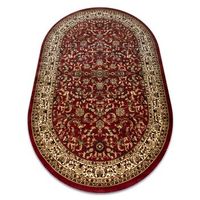 alfombra royal adr oval modelo 1745 burdeos 100x180 cm