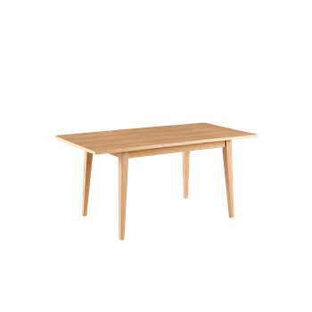 Mesa De Comedor Rectangular Extensible Ebony Madera Natural
