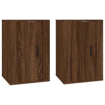 Muebles Para Tv De Pared 2 Uds Roble Marrón 40x34,5x60 Cm Vidaxl