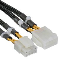 inline cable extensor de alimentacion 8 pines machohembra 30cm