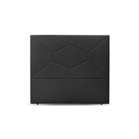timbu cabecero de cama polipiel alto 117 cm para 135 o 150 negro 150x117 cm