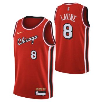Camiseta Zach Lavine Chicago Bulls City Edition Mixtape Nike Swingman Junior