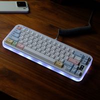 jcm-teclas coreanas de tiza 151 teclas juego grande perfil de cereza material pbt barras espaciales divididas alice 7u para teclado mecanico a75 68