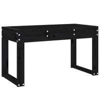banco de jardin  banco de exterior  silla de jardin madera maciza de pino negro 80x38x45 cm