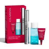 clarins contorno de ojos mascara volume xxl estuche