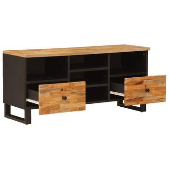 Mueble De Tv | Mueble De Salón | Gabinete De Tv Con Cajón Corona Marrón 100 X 33 X 46 Cm