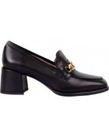 de unisa mocasin piel tacon 5 cm negro