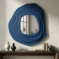 espejo de pared azul cm 90x4x97