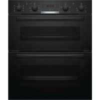 bosch nbs533bb0b electric built-under double oven - black black