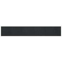 alfombra rectangular bambu gris 80x500 cm vidaxl