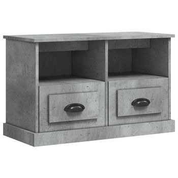 Mueble Tv | Mueble De Salón | Armario Tv Madera Contrachapada Gris Hormigón 80x35x50 Cm