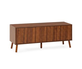 Mueble tv canadá 3 puertas efecto nogal