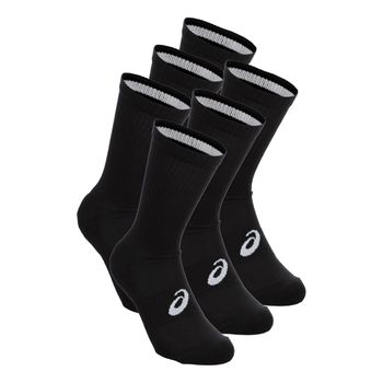 ASICS 6PPK Crew Calcetines para correr Unisex-negro