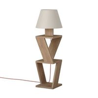 lampara con almacenamiento 3 estantes h85 cm - kozena