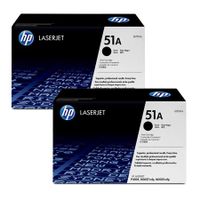original multipack hp laserjet p3005dtn printer toner cartridges 2 pack -q7551a