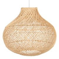 lampara colgante de ratan trenzado o32 cm