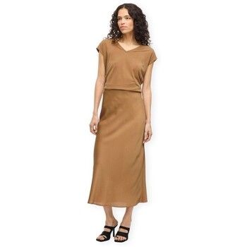 Vila Falda Noos Elette Skirt - Bistre para mujer