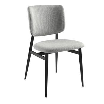 Silla Tela Gris Claro Angel Cerdá 4147 48x60x83