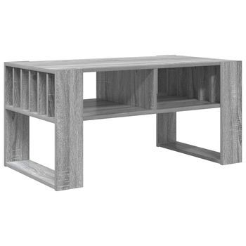 Mesa De Centro 92x49.5x45 Cm Madera - Gris