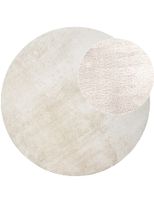 alfombra calissa crema 160 cm redondo