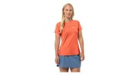 camiseta tecnica de mujer jack wolfskin prelight chill naranja