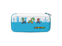 funda nintendo switch - pdp mario escape para switch con cremallera azul y blanco